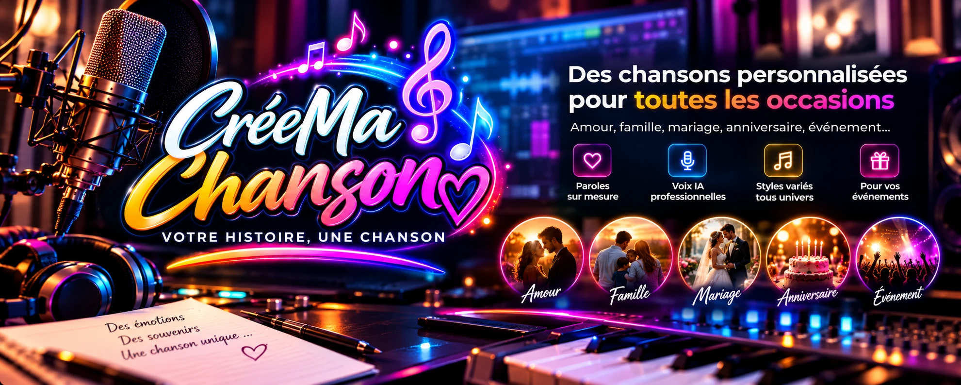 Crée Ma Chanson — chansons personnalisées