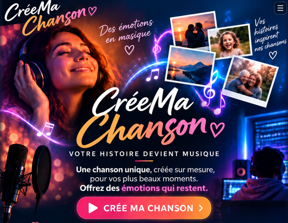 Aperçu du site CréeMaChanson
