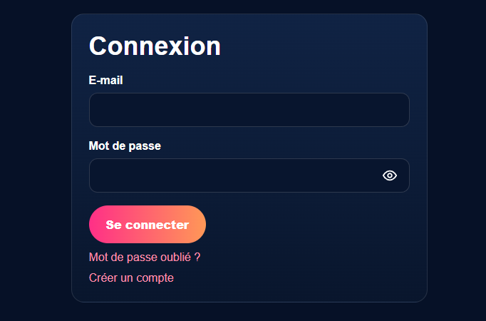 Connexion à l’espace client